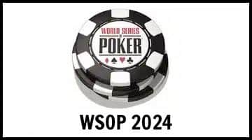 Bild på WSOP-loggan. Under loggan står det "WSOP 2024".